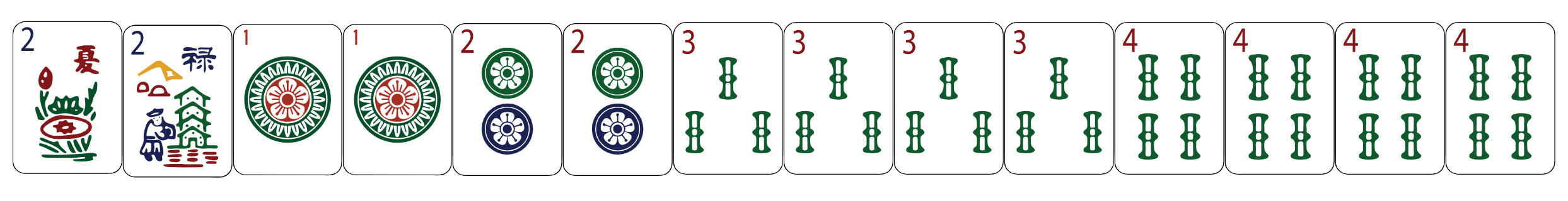 practice hand 2 suits